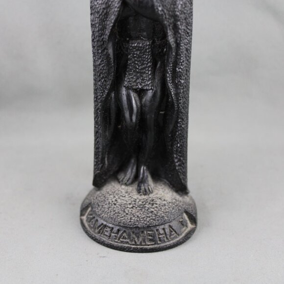 Vintage Tiki Figurine - King Kamehameha by Coco Joe - Made with Lava - Picture 3 of 8